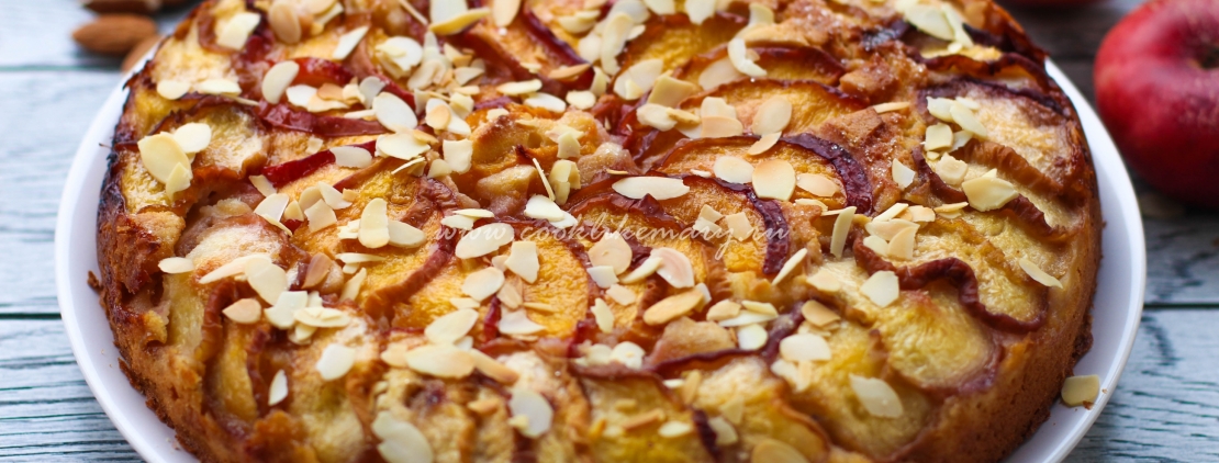 Рецепт пирога со свежими персиками