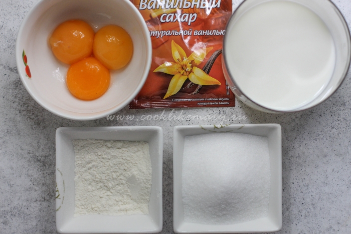 Ингредиенты для крема Патисьер