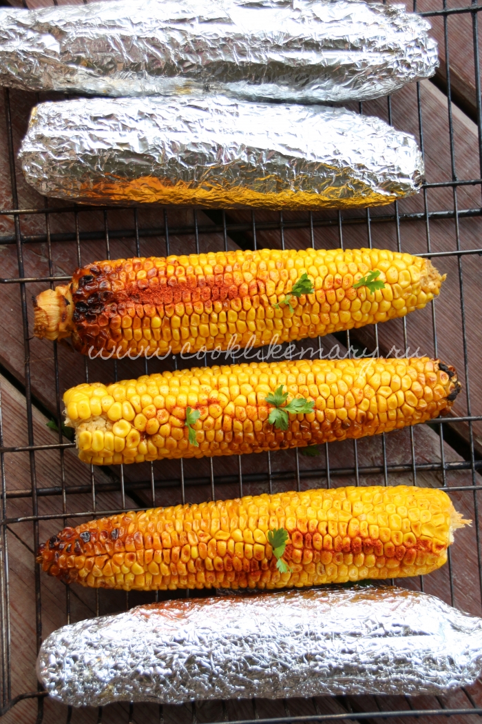 Кукуруза, запечённая в фольге Кукуруза, запечённая в фольге