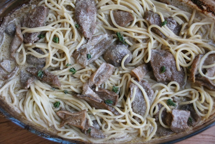 говядина тушеная с грибами в духовке мясо говядины с грибами в духовке