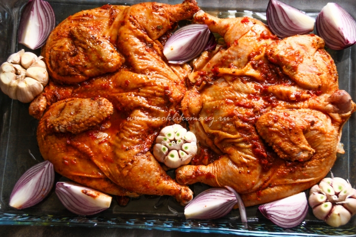 Цыпленок, маринованный в аджике 